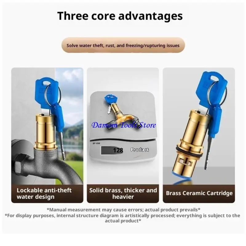 57BE Corrosions Resistant Outdoor Frosts Proof Security Water Spigot Heavy Type 304 Stainless Steel Construction