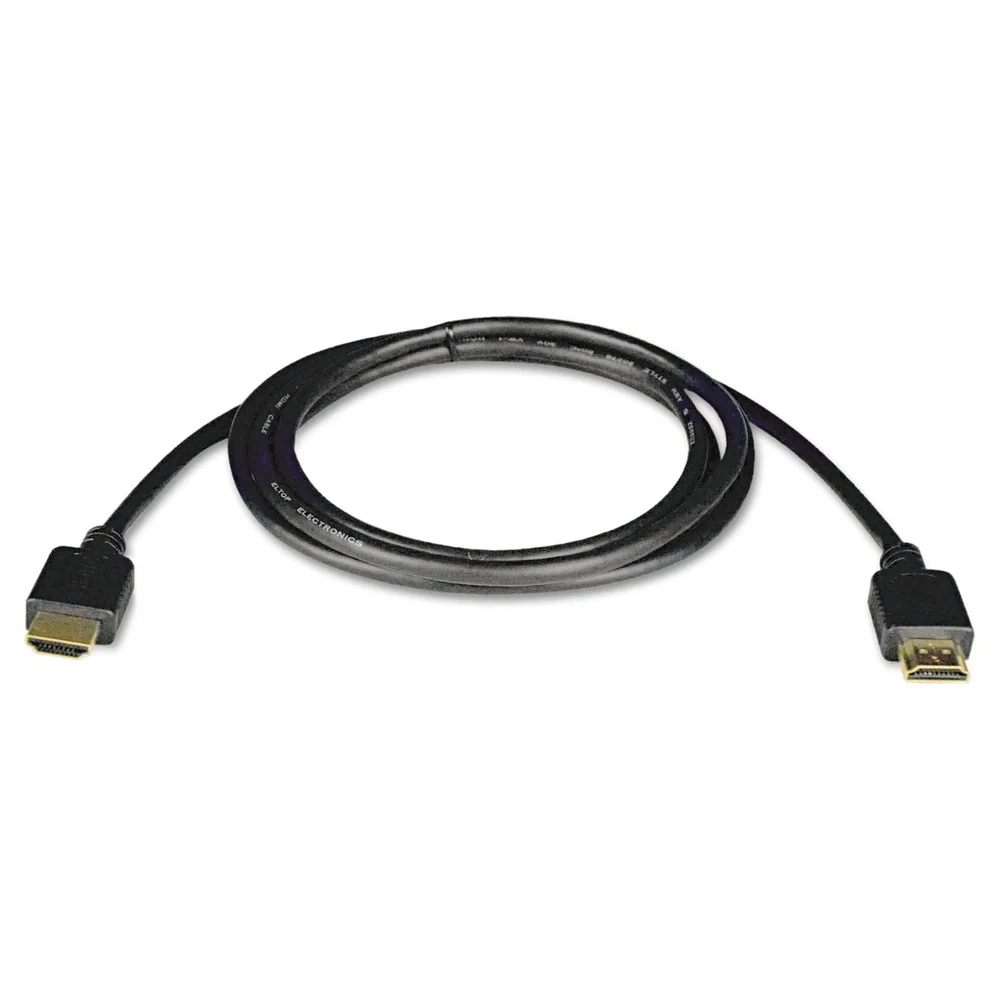 Kabel HDMI Kecepatan Tinggi 25ft 1080P Audio Video Laki-laki Ke Laki-laki Berlapis Emas Mendukung HDCP 18 Gbps Home Theater Ideal