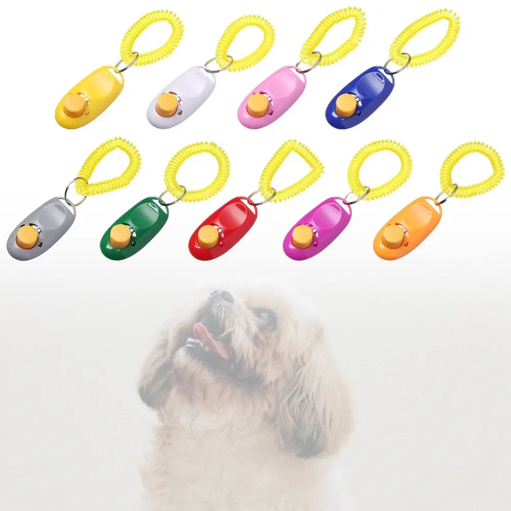 Ring Control Wrist Band Animal Guide Sound Tame Obedience Dog Training Clicker Puppy Training Pet Trainer Aid Behaviour Agility