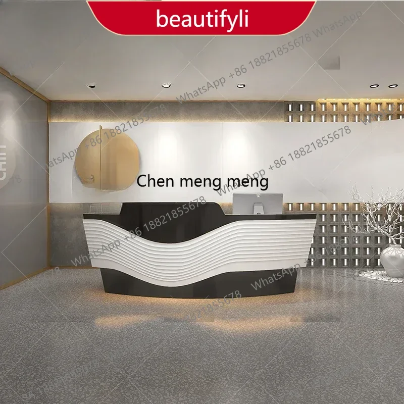 

01A Universal Cashier Reception Desk Modern Spa Counter Coffee Reception Desk Vanity Luxury Beauty Luxury Mostrador Unique Furni