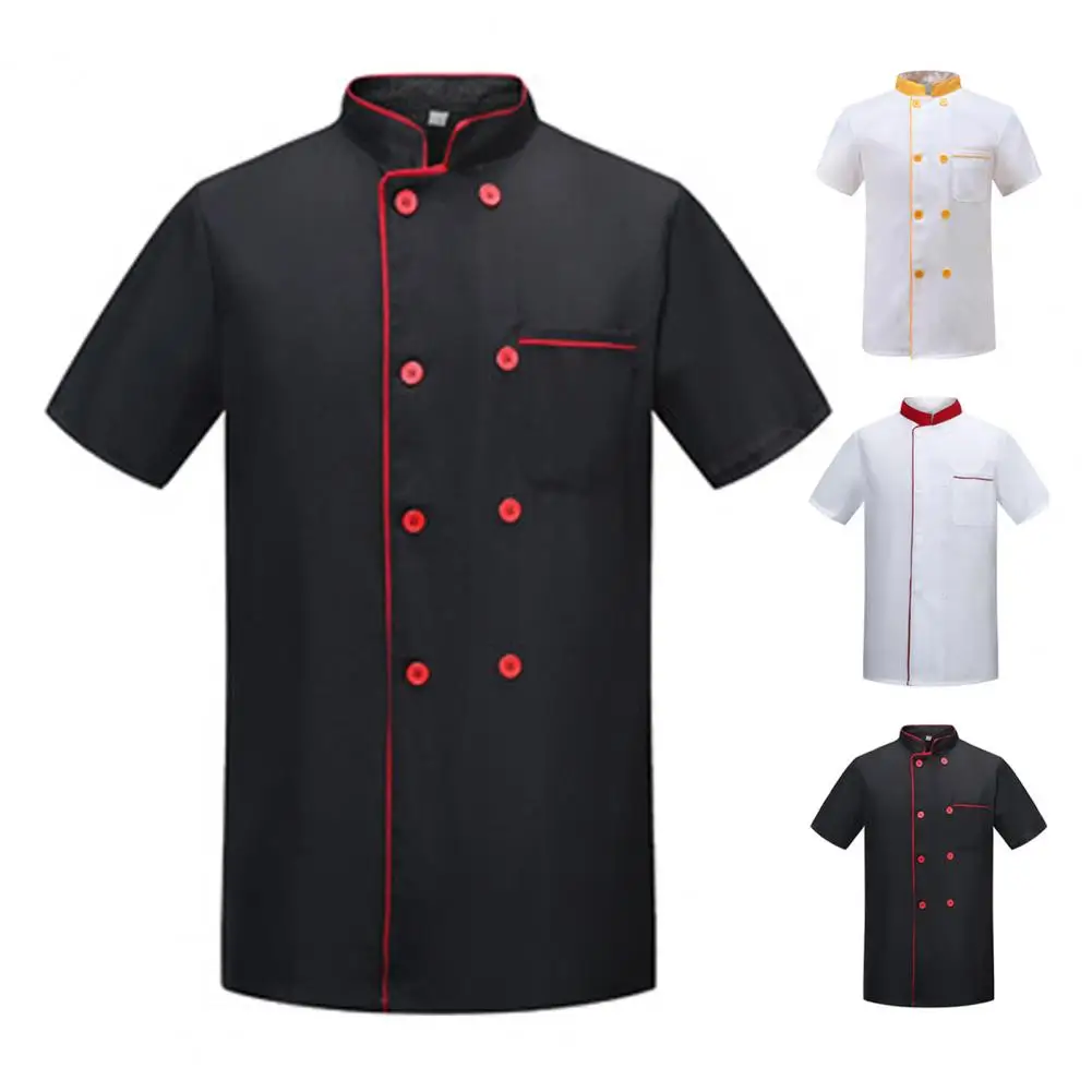 Chef Shirt Kitchen Jacket Hotel Western Chef Uniform Food Service Catering  Chef Shirt Work Clothing Restaurant Waiter Uniform