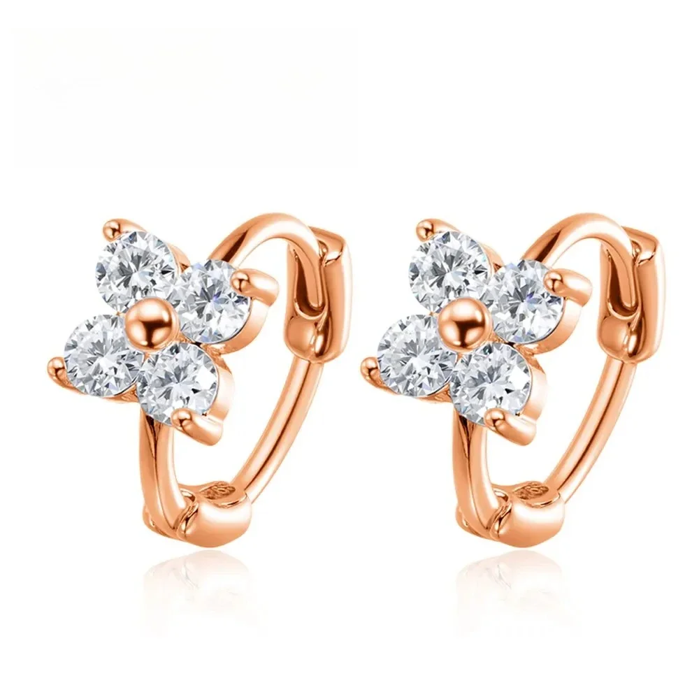 

3mm D Color Moissanite Hoop Earrings for Women GRA Certified Round Brilliant Cut Moissanite s925 Silver Dainty Earring