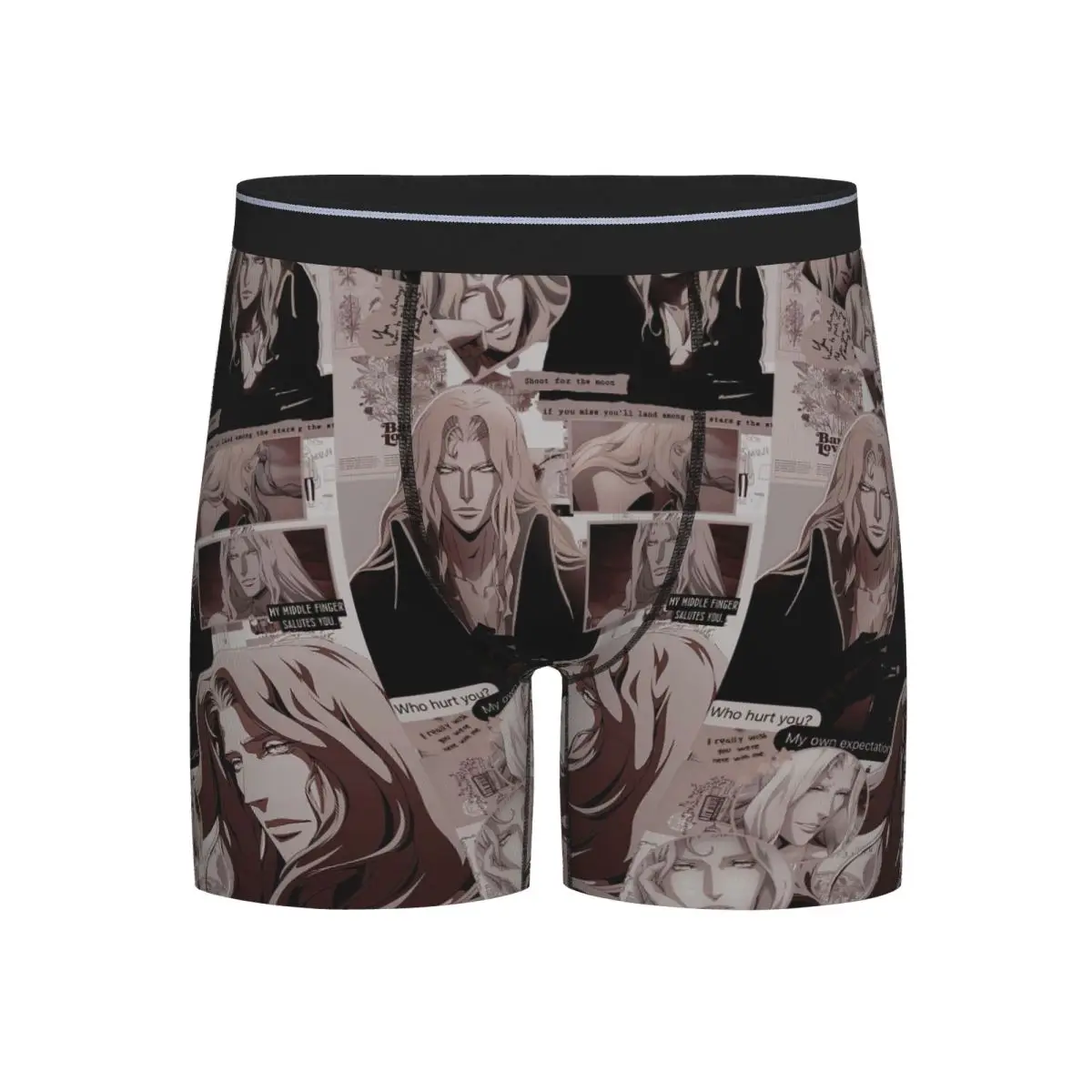 

Long Boxer Underpants Shorts Alucard Castlevania Panties Men's Comfortable Underwear for Homme Man Boyfriend Gift