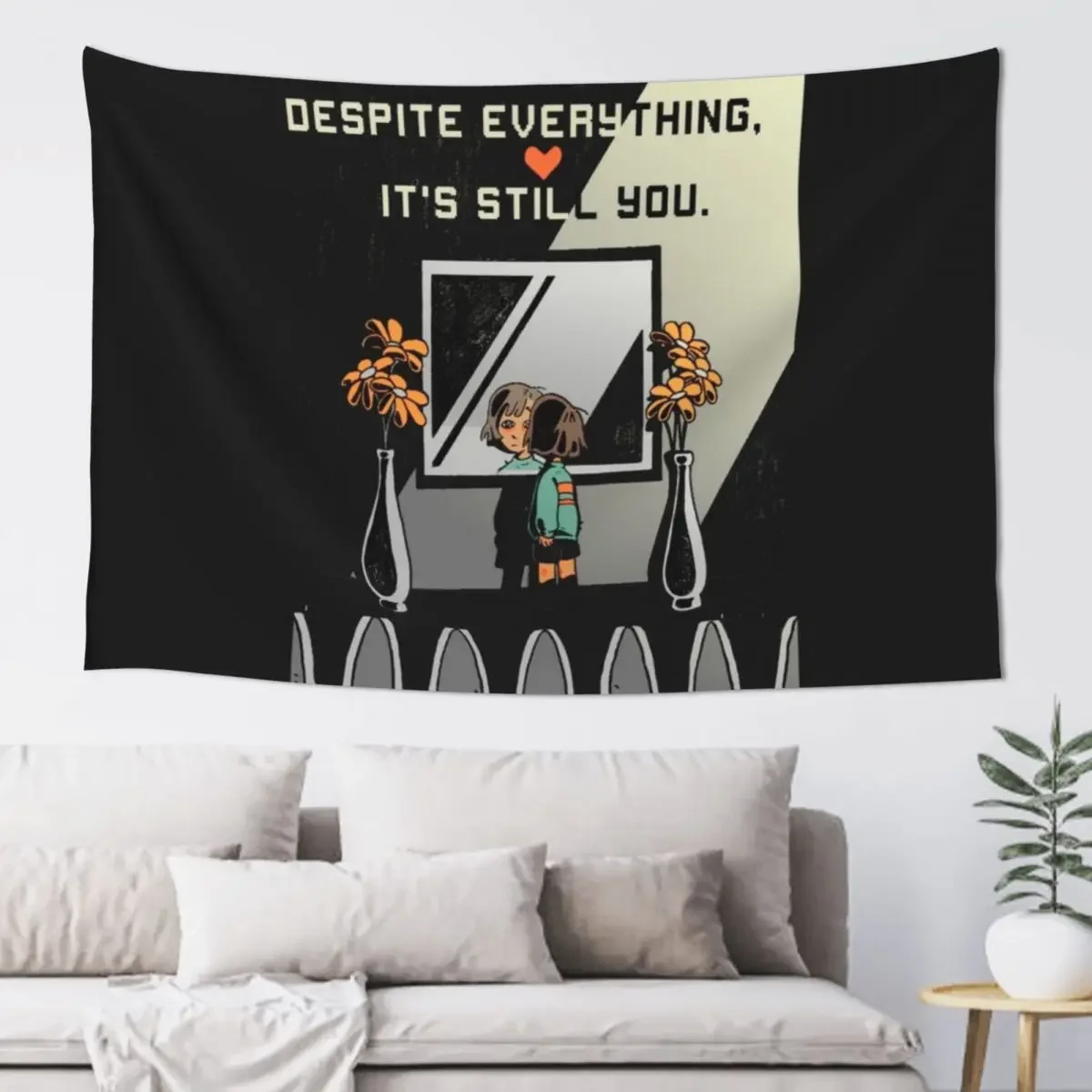 

Despite Everything, It's Still You. - undertale Tapestry Decorative Wall Mural Bedroom Decoration Tapestry