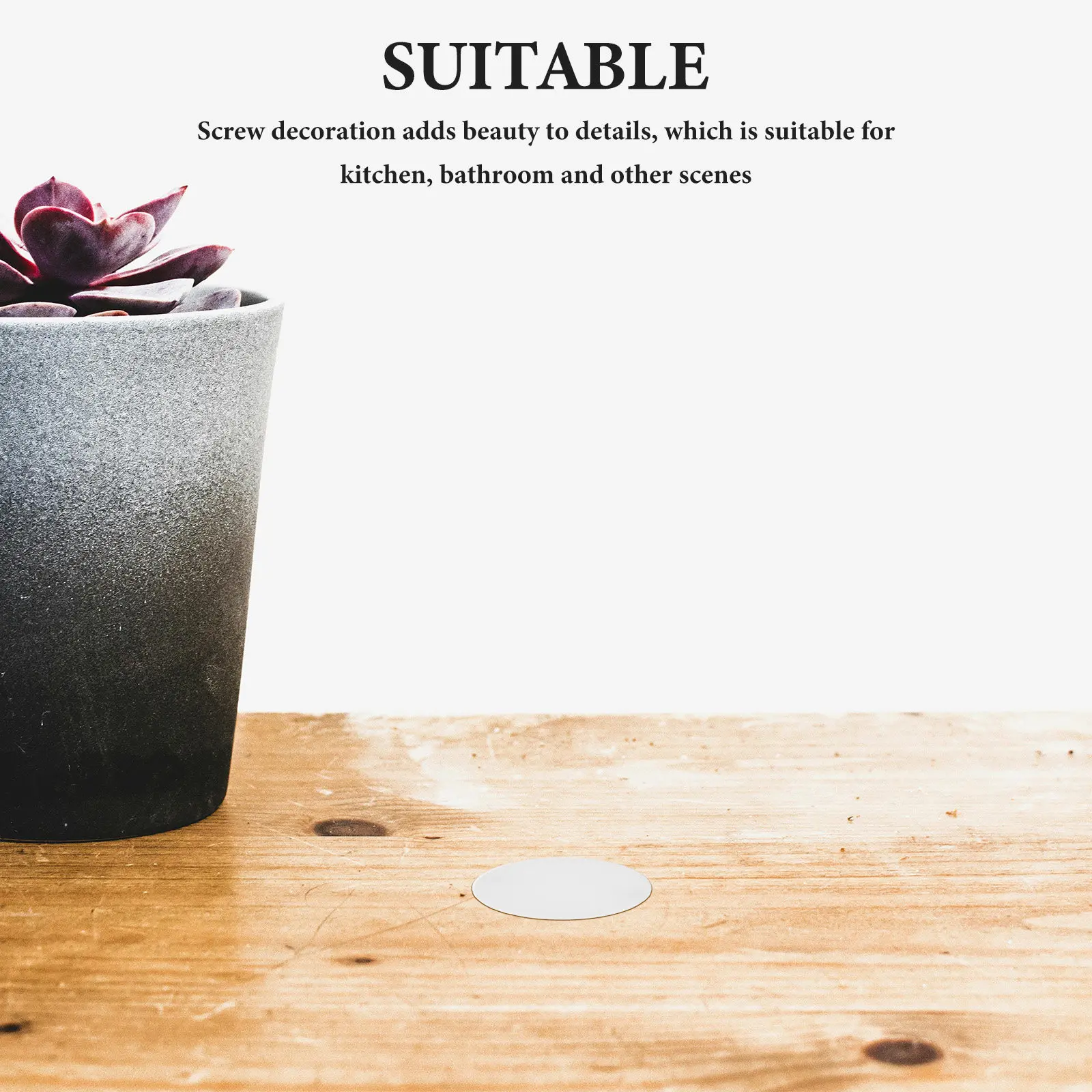 

50 шт. белых пластиковых заглушек для отверстий в рамах, накладные заглушки для отверстий под петли шкафов, для кухонной и ванной мебели, чистые, полированные