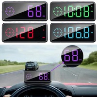 Car For MPH Speed Meter Digital HUD GPS Speedometer KM/H OHead Up Display Real-time Speed Monitoring Overspeed Alarm