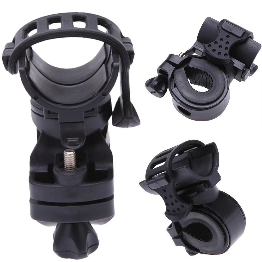 

360 Degree Rotatable Elastic Rubber Bike Lamp Holder Stand Quick Assembly Flashlight Clamp Bike Light Mount Lamp Holder