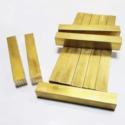 5/6/8/10/12/15/20mm Length/200mm H59 Brass Square Bar Rod Tool Thin Solid Stick Metal Block CNC Home DIY Cube 20/25/30/35/40mm