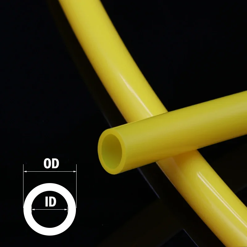 1/3/5M Yellow Food Grade Silicone Rubber Tube ID 0.5 ~ 25mm Temperature Resistant Flexible Soft Water Pipe Air Silicone Tube