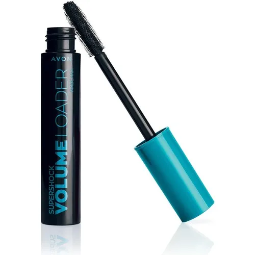 Avon supers hock Volumen Lader Mascara 10 ml. Schwarz schwarz