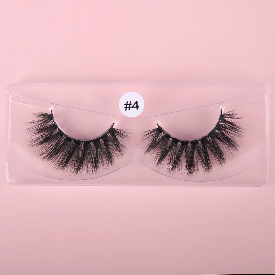 Wholesale 10/20/30 Pairs 3D Mink Lashes Handmade Fluffy Natural Mink Eyelashes False Eyelashes Make Up Set Packaging faux cils