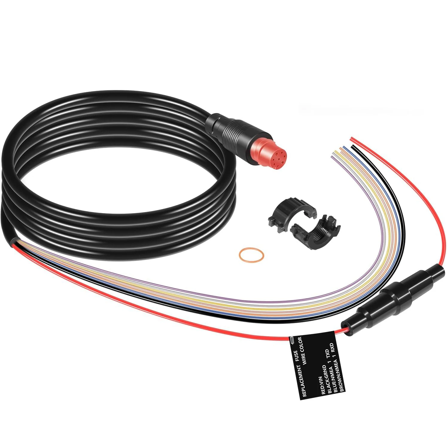 ANX 8-Pin-Stromkabel 010-11970-00 Passend für Garmin EchoMAP 50dv/50s/70dv/70s Serie & GPSMAP 527xs/547/547xs/741/741xs Serie – Detail 1
