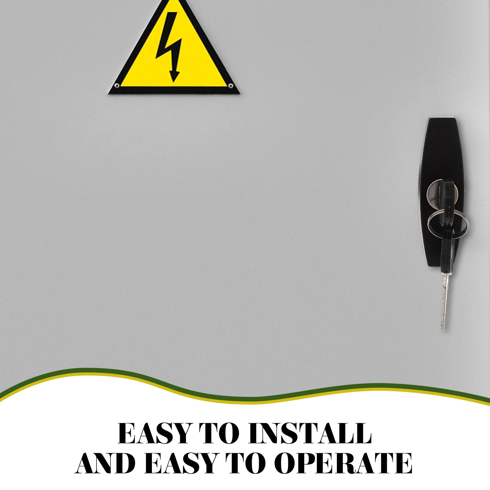 

Handle Lock Black Durable Water Resistant for Toolbox Electrical Control Cabinet Power Distribution Switchgear