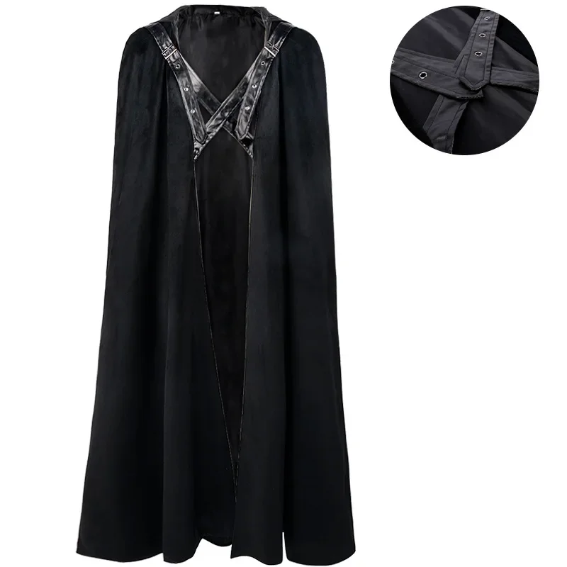 

European And American Party Medieval Retro Suede Belt And Hat Cape