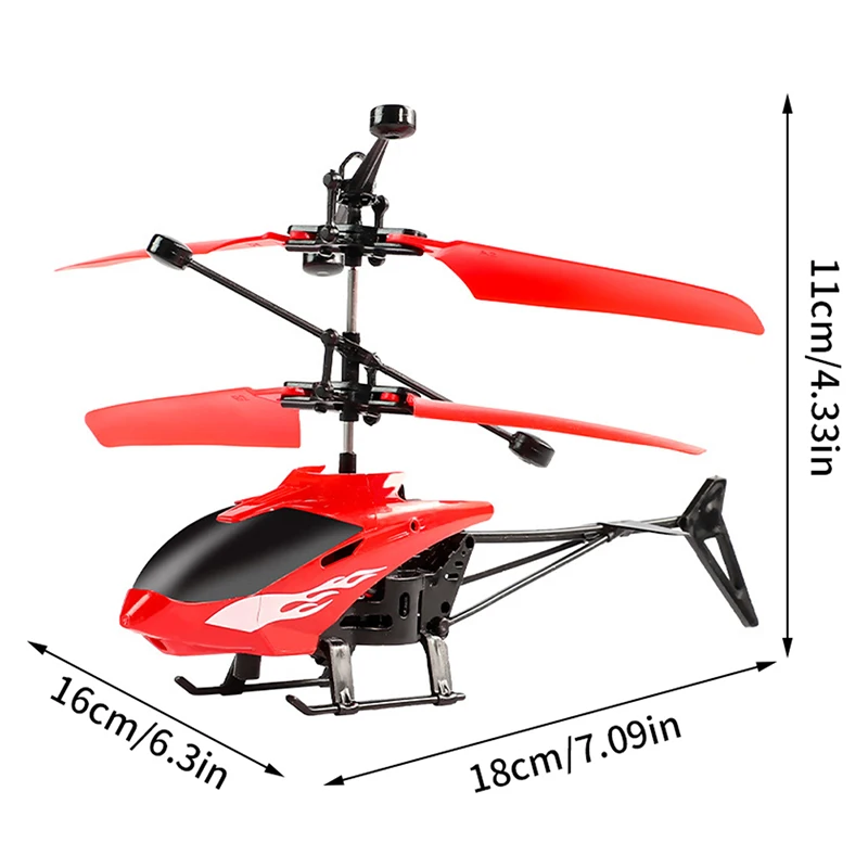 Helicóptero teledirigido de suspensión, juguete de avión de inducción resistente a caídas, regalo para niños