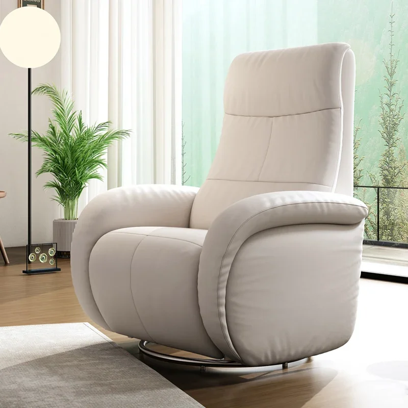 

Electric Multifunctional Sofa Leather Recliner Italian Living Room Leisure Lazy Rocking Chair Single