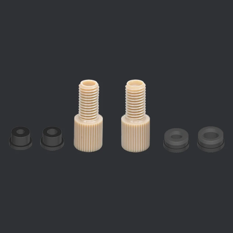 HPLC Analyzer Ferrule Peek Nut Peek Flange Plastic Screws