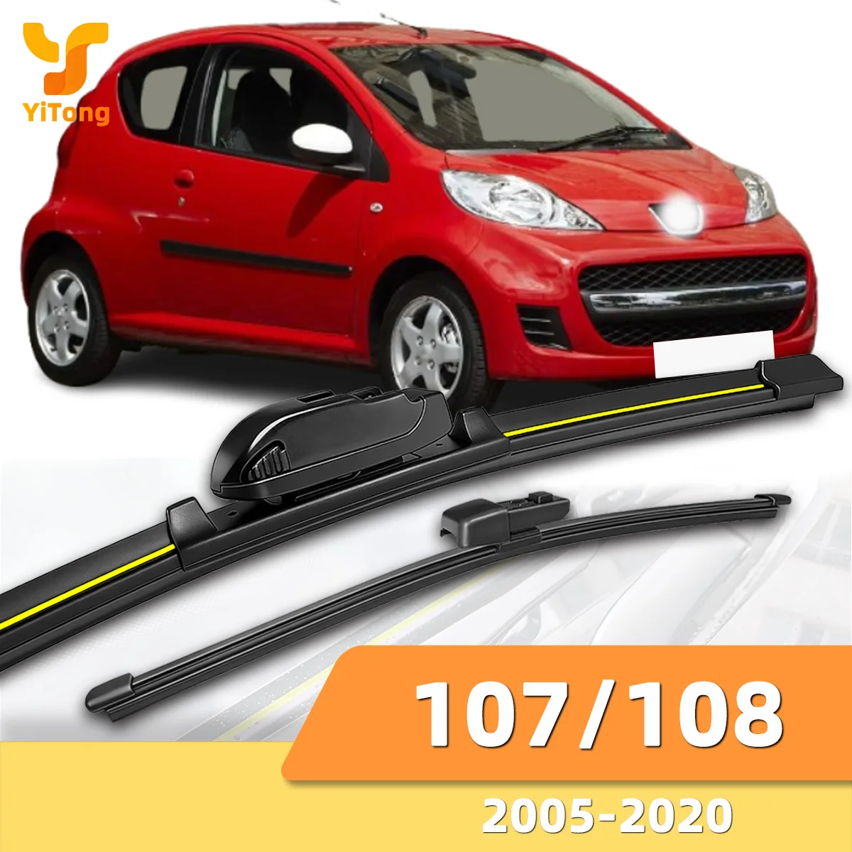 

Suitable For Peugeot 107/108 2005-2020 Front And Rear Windshield Wipers Durable Accessories For Car Windshields 2007 2014 2018