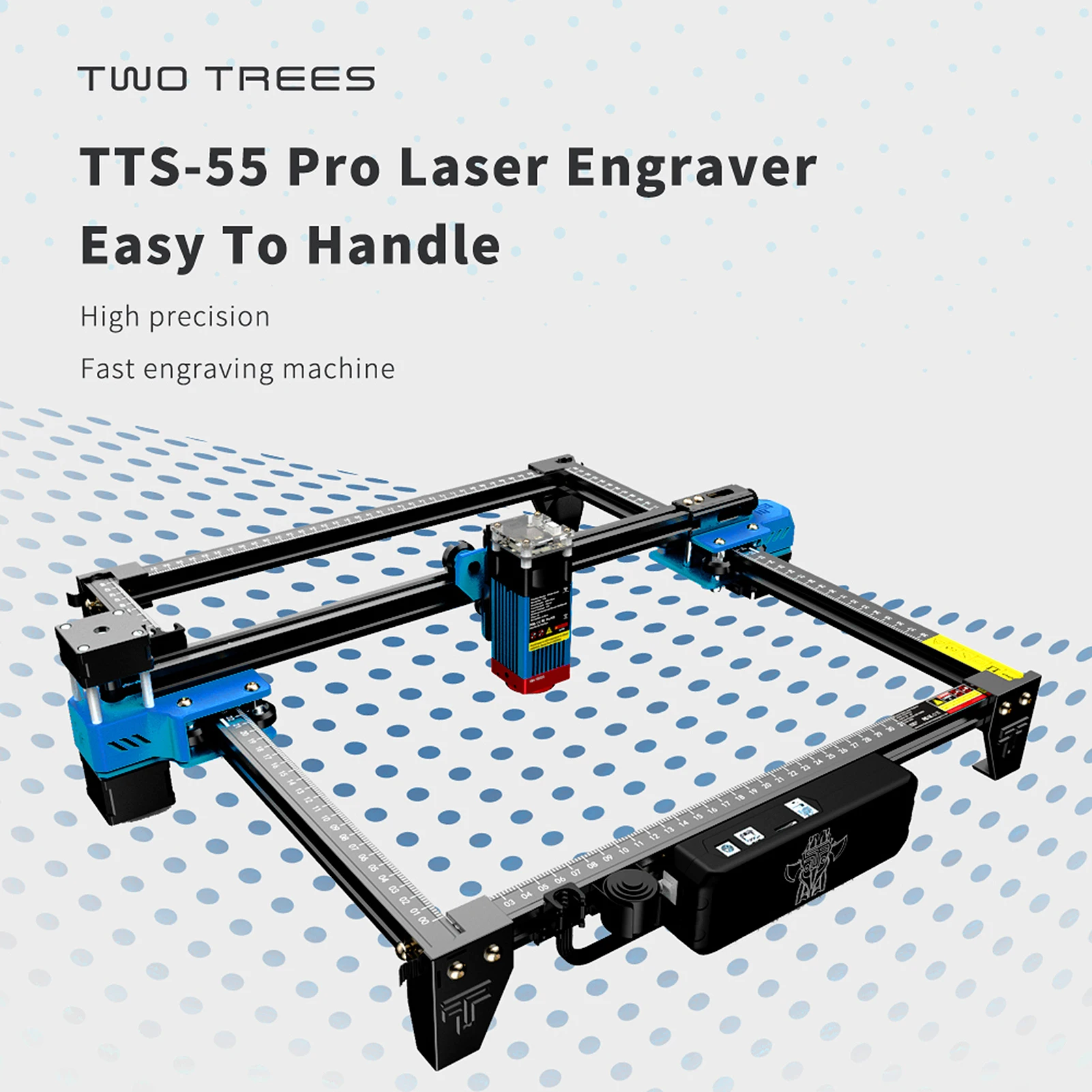 Two Trees TTS 55 Pro Laser Engraver 5.5W Compressed Spot 30000mm/min High Speed Laser Engraving Cutting Machine 300x300mm