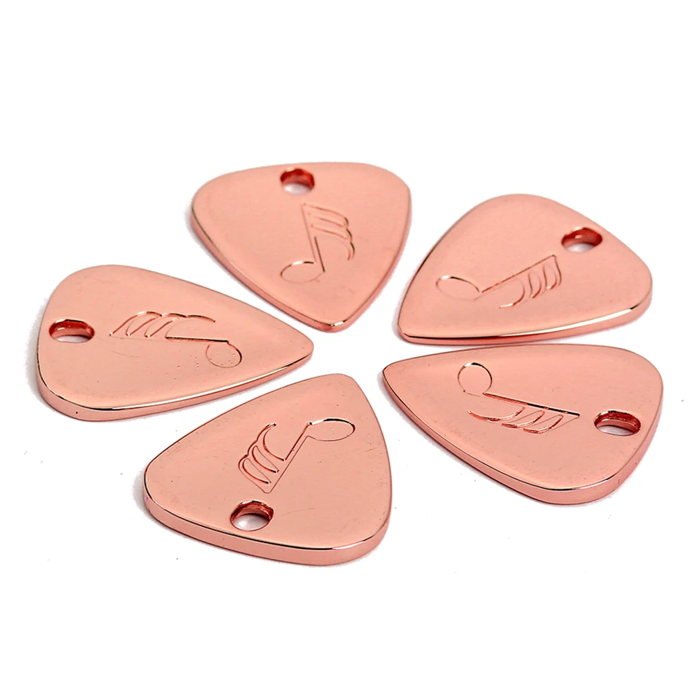 اختيار جيتار معدني على شكل كلاسيكي للقيثارات الصوتية مع تصميم فتحة ناعمة وغير قابلة للانزلاق ملحقات جيتار مزخرفة #6