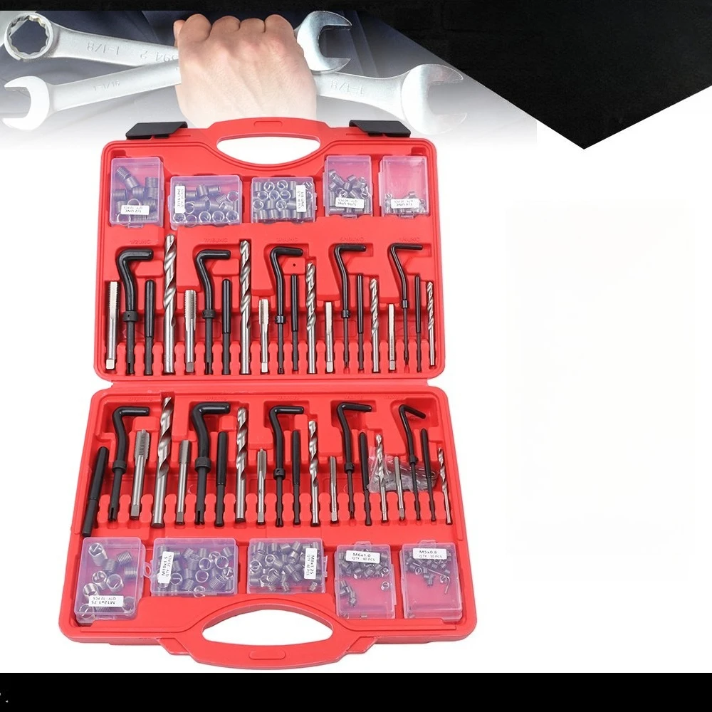 

New Helicoil Thread Repair Kit 338-Piece SAE and Metric Rethreading Tool Kit