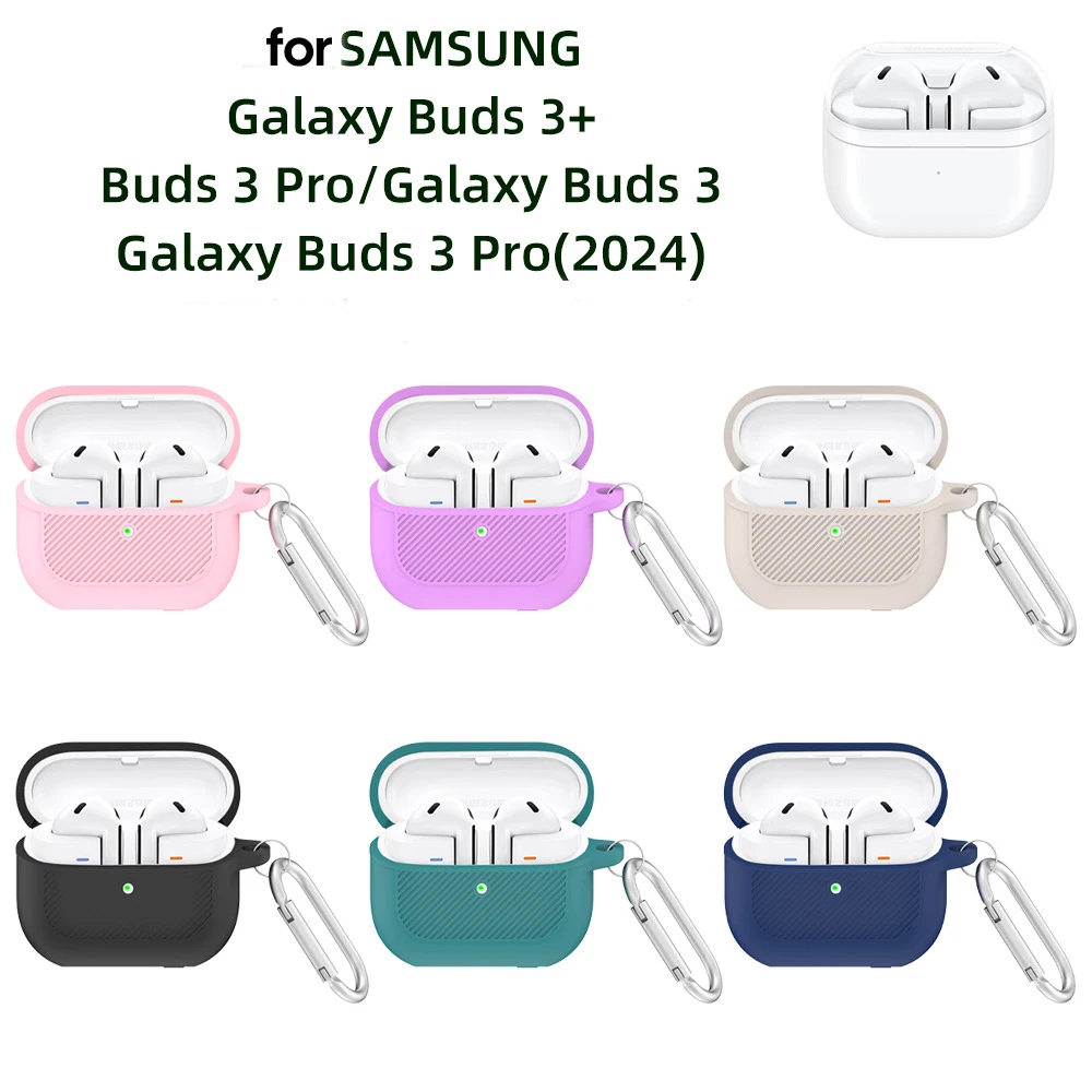 

Silicone Case Cover for 2024 Galaxy Buds 3 Pro Wireless Earbuds Accessories, Soft Protective Case