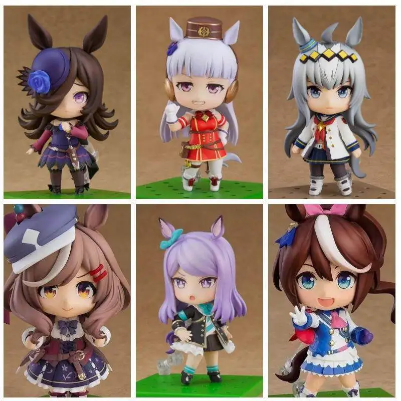 

Фигурки Gsc Nendoroid Uma Musume Pretty Derby Tokai Teio Chibi с взаимозаменяемыми лицами, подвижные, для декора рабочего стола, модель для фанатов