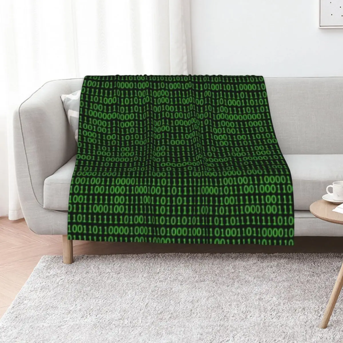 Binary Code Throw Blanket Furrys decorative for babies Comforter Thins Sofa Quilt Blankets