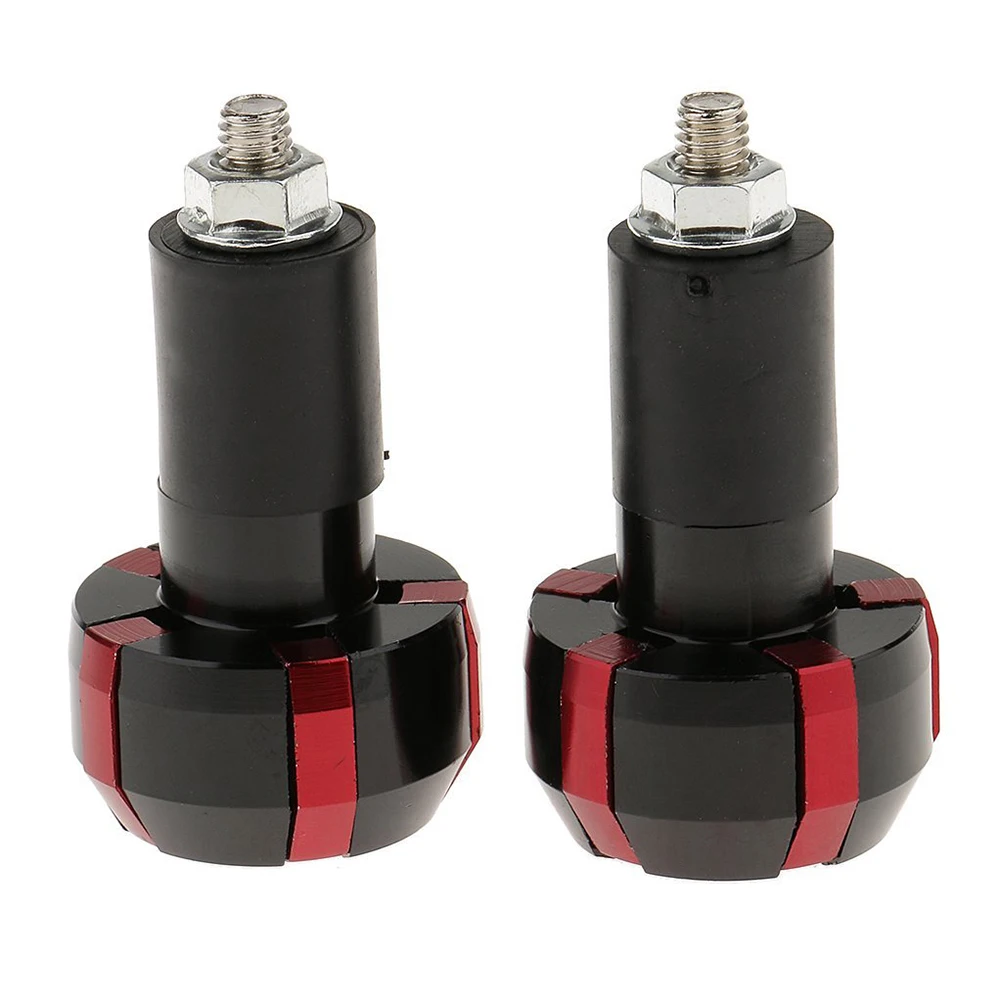 

Motorcycle Handlebar Grips Plug End Covers Hand Cuffs Stops Universal Bike Aluminum Durable Long Use Simple Colors