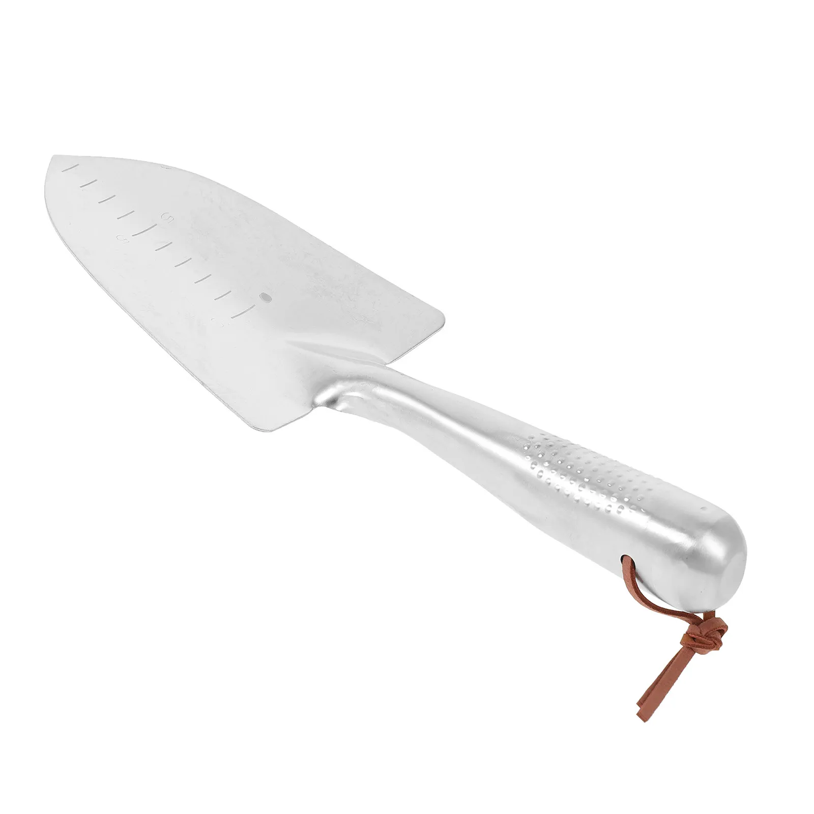 29x8cm Mini Stainless Steel Graduated Hand Shovel Portable Garden Trowel Camping Tool Outdoor Emergency Use Silver Rustproof