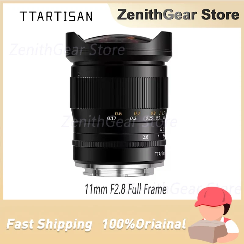 

TTArtisan 11mm F2.8 Full Frame Fisheye Wide Angle Lens for Sony E Mount Canon Fujifilm Nikon Leica Sigma Lumix Mirrorless Camera