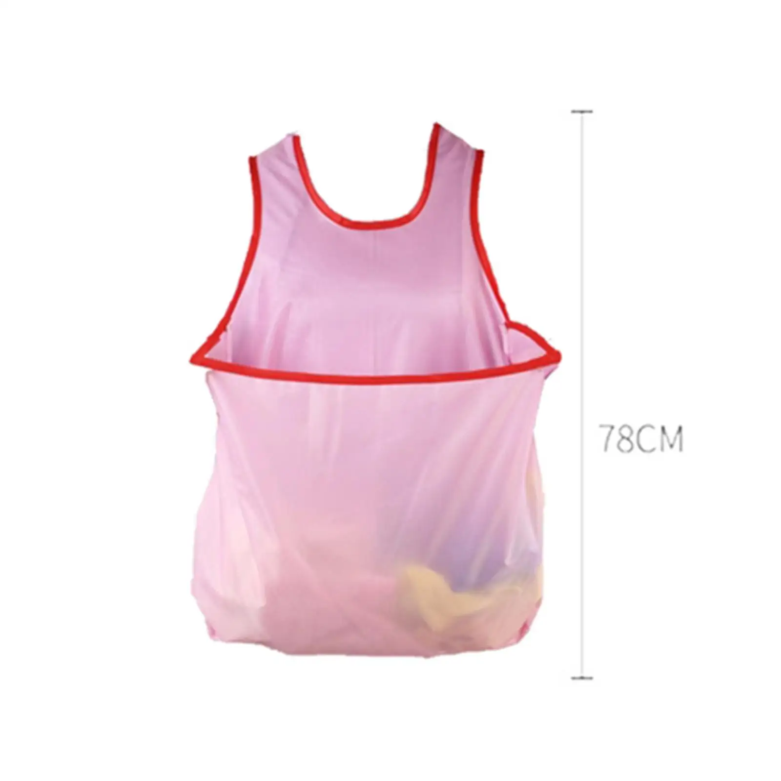 Waterproof Laundry Apron Sleeveless Large Capacity Laundry Supplies Bib For Balcony Portable Clothes Drying Apron Home Supplies