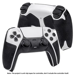 TALONGAMES Controller Grip Tape For Playstation 5 DualSense,Anti-Slip,Sweat-Absorbent,Textured Skin Kit for PS5 Handle Grip Tape