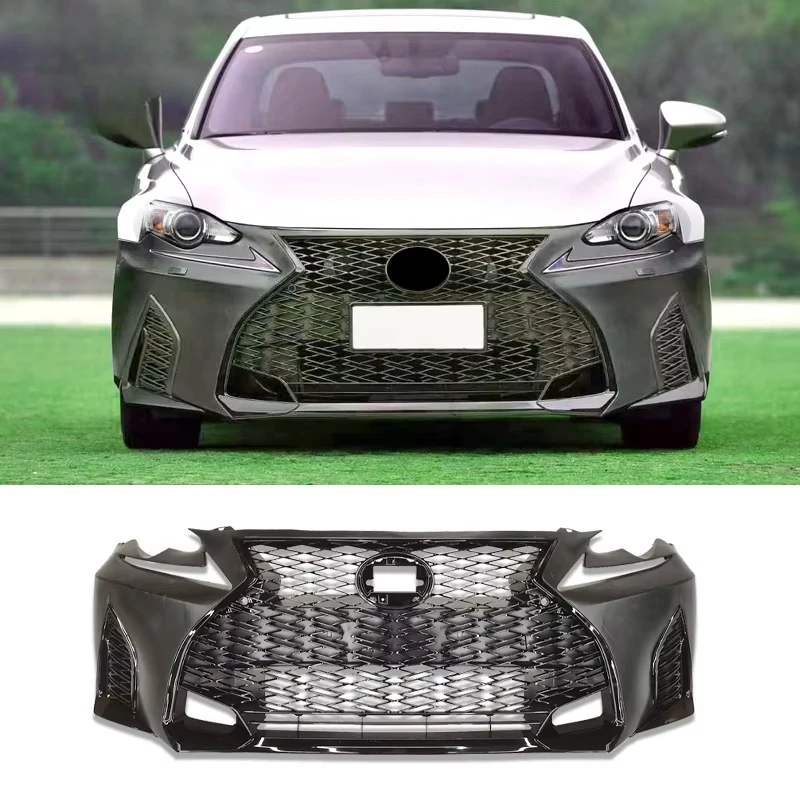 2021 IS500 F Sport Style Car Front Bumper Parts for Lexus IS250 IS300 2013-2019 PP Material Body Kit Front Grill Facelift