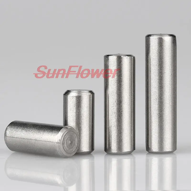 304 Stainless Steel M1.5 M2 M2.5 M3 M4 M5 M6 M8 Bearing Steel Cylindrical Pin Locating Pin Needle Roller Thimble Length 4-100mm