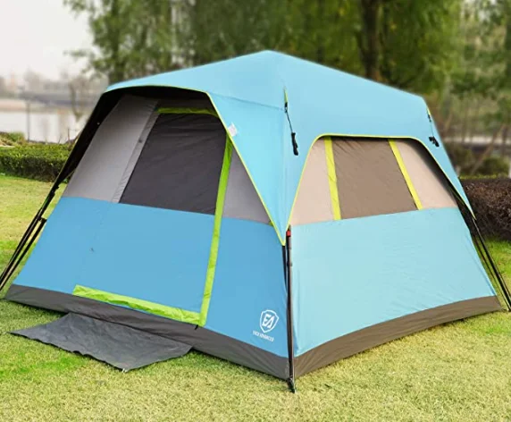 outdoor waterproof hiking portable camping tent for 2 person  rainfly offers extra weather protection