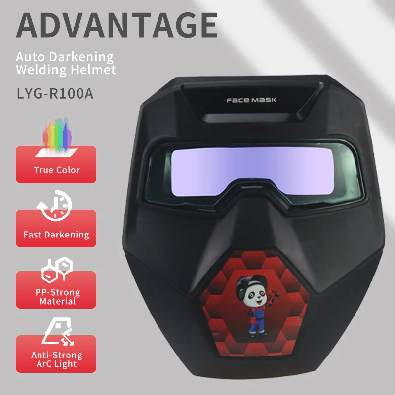 Outside Control Solar Auto Darkening True color Welding Glasses Welder Mask Welding Helmet With Shade eara Din9-Din13