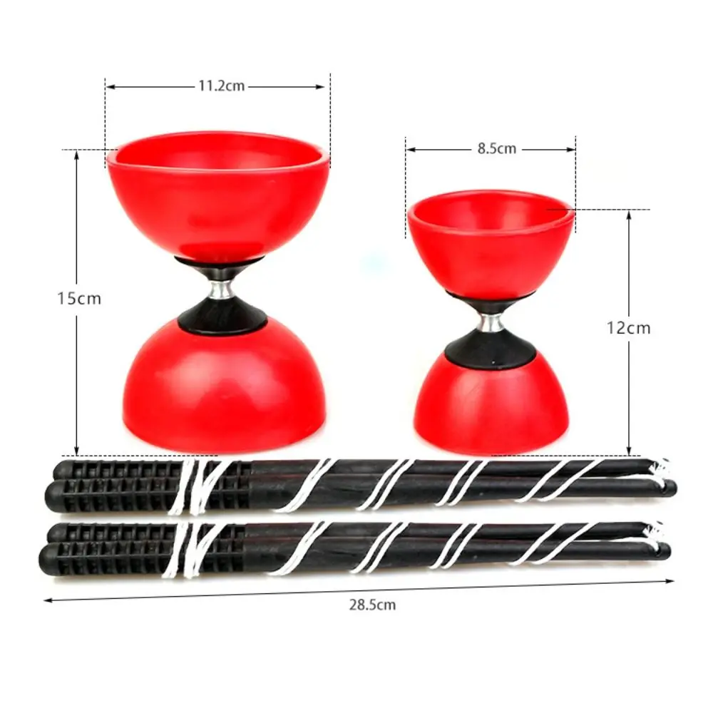 Sensory Training Equipment Leather Chinese Diabolo Bowl Shape Thicken Chinese Yo-yo Soft Diabolo Toy Outdoor