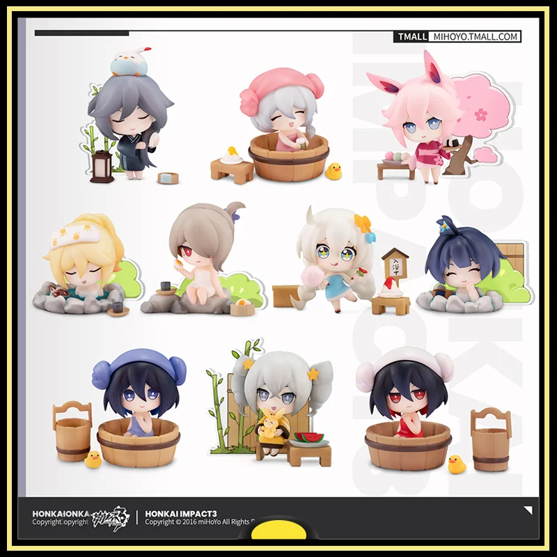 

Honkai Impact 3 Action Figures Model Peripheral Products Yae Sakura Seele Kiana EX CASHAPON Hot Spring Holiday Series Original