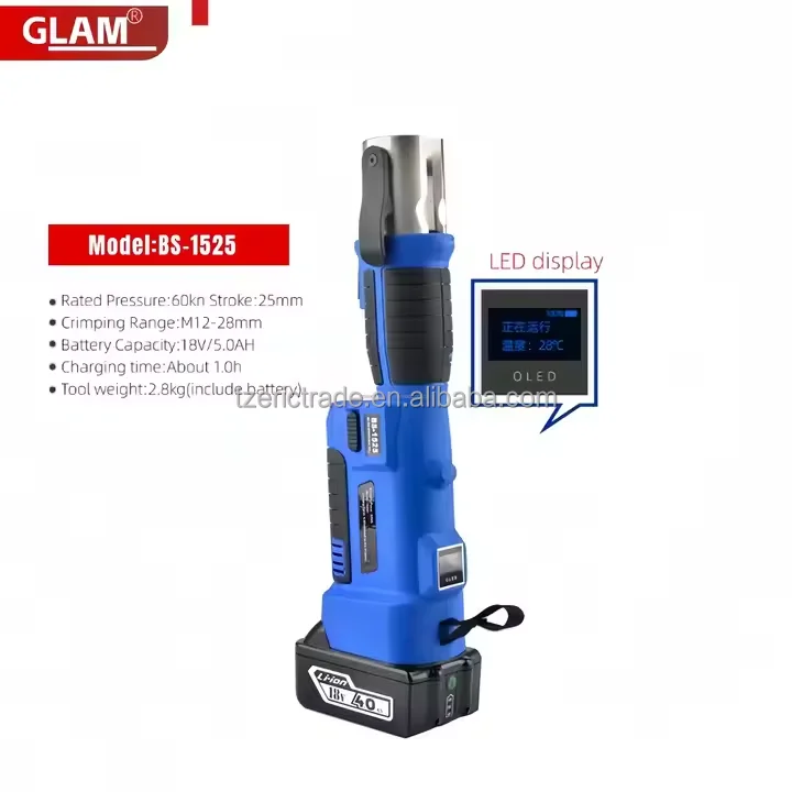 18V Pro Press 5.0Ah*2 Battery-Powered Hydraulic Copper Tube Pipe Crimping Tool Kit HVAC Stainless Steel M12-28mm Plumbing Pliers