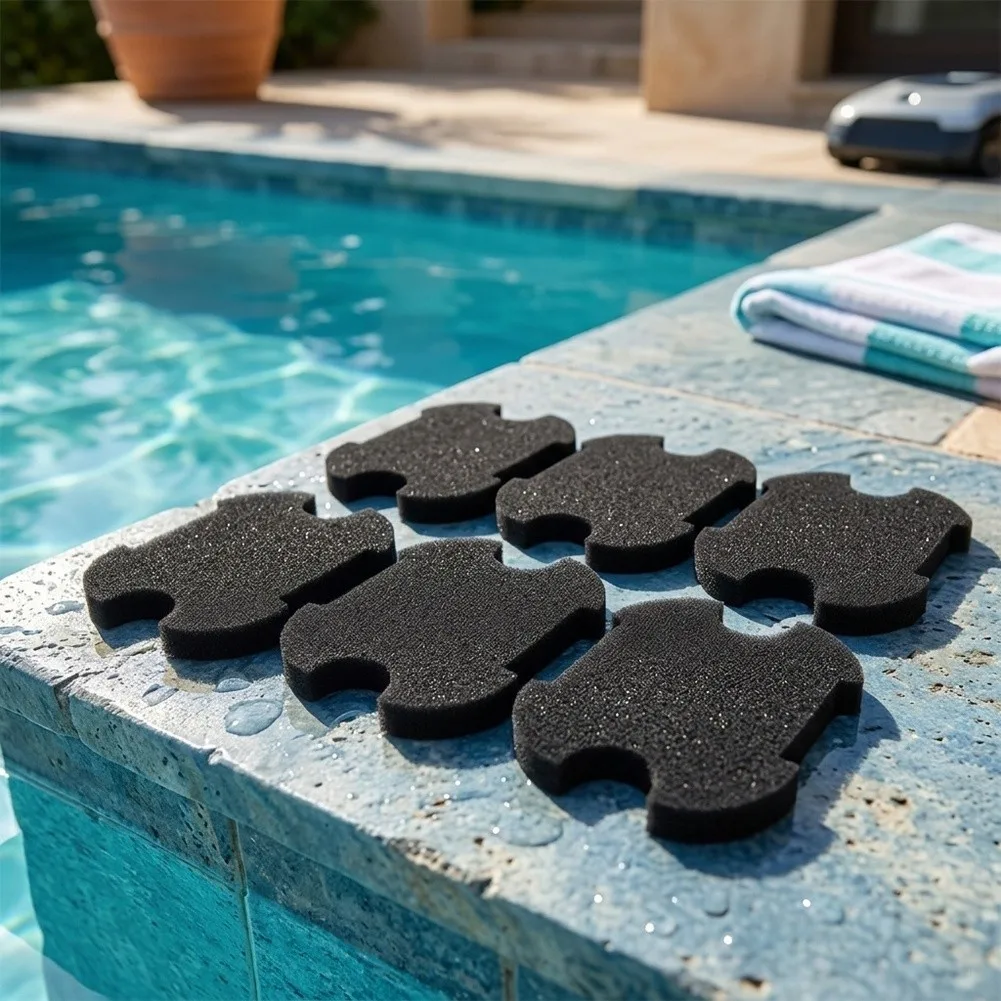6 Pack Efficient Filter Sponge For Robotic Pool Cleaner A1 - Easy Maintenance Swimming Pool Filter Sponges  Cleaner Pool