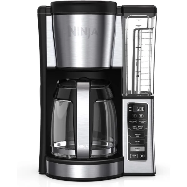 

Ninja 12-Cup Programmable Coffee Brewer, 2 Brew Styles, Adjustable Warm Plate, 60oz Water Reservoir, Delay Brew