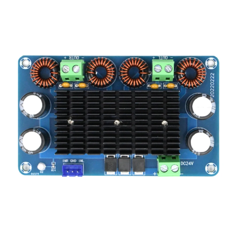 High-power digital power amplifier board module stage audio amplifier board 24V output 150WX2