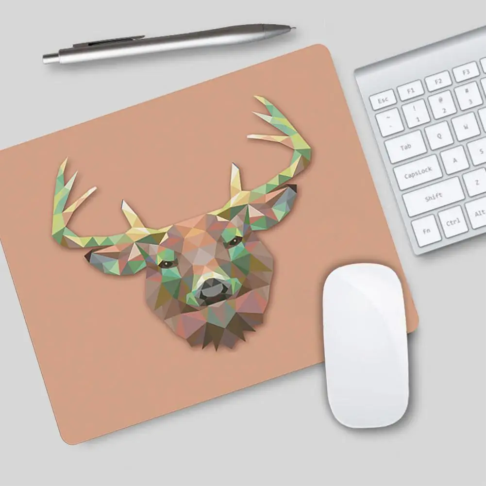 Mouse Cushion Practical Antler Design Desk Mouse Pad Wrist Rest Skins-friendly Reusable Keyboard Pad