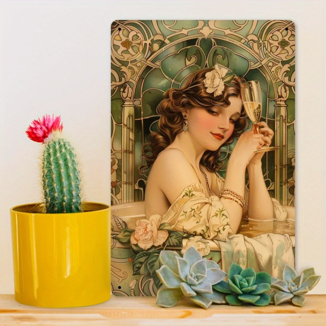 Roaring 20s Vintage Blechschild, 8x12 Zoll Metallkunst-Dekoration für Bar, Wohnzimmer, Badezimmer