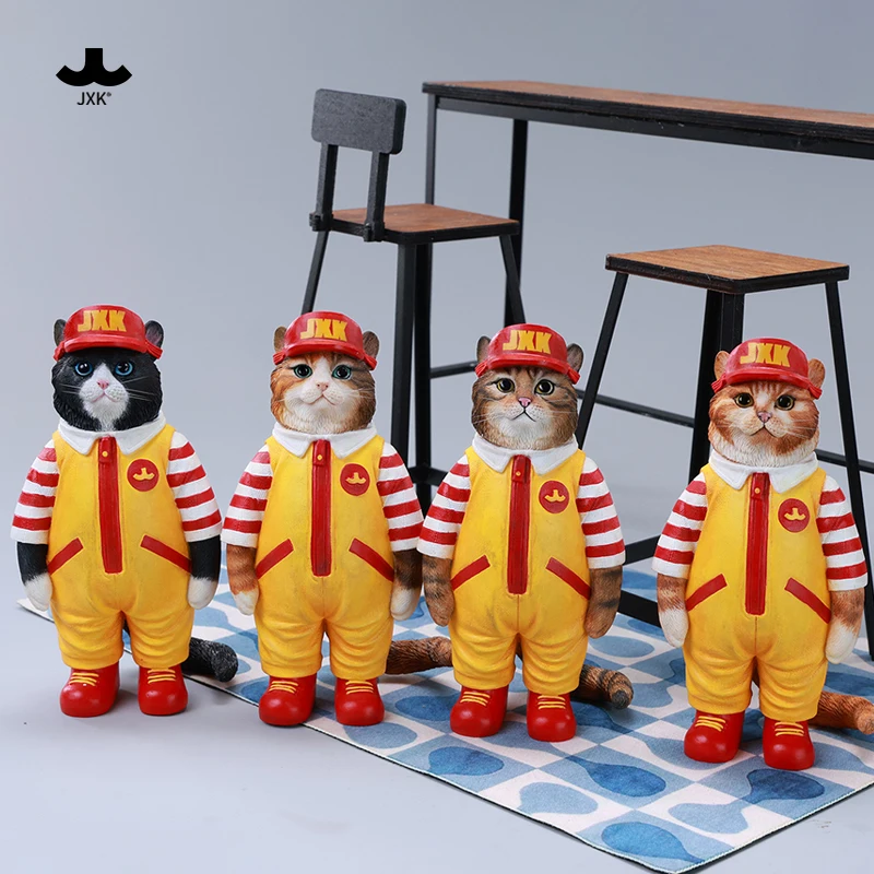 

HIPLAY JXK Clown Cat (Ver.ABCD) Static Expertly Hand-Painted Lifelike Animal Figurine