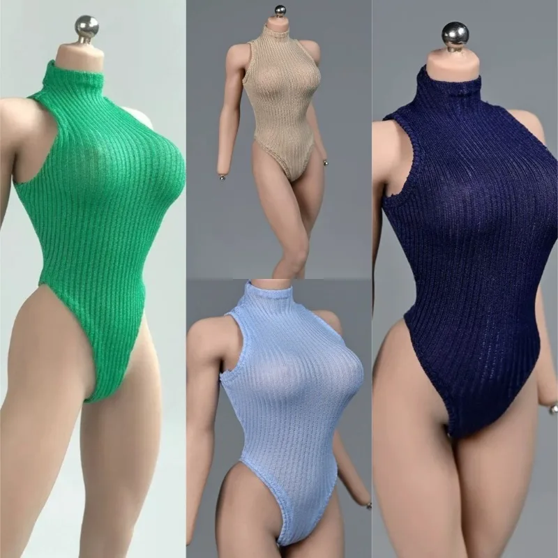 

1/6 Scale Hobbies Female Soldier Body Accessory Various Colors Bodysuit Model for 12'' Action Figures Body Dolls Decor