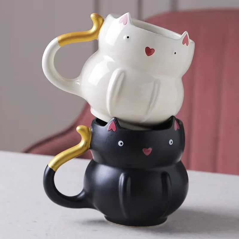 

Кофейная кружка для рыбалки с мультяшным 3d-котом, 450 мл