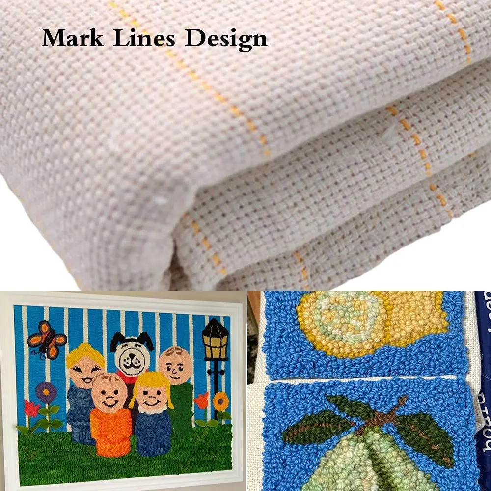 3x5M High Quality Primary Tufting Cloth Backing Fabric for Using Weaving Knitting Carpet Rug Tufting with Marker lines