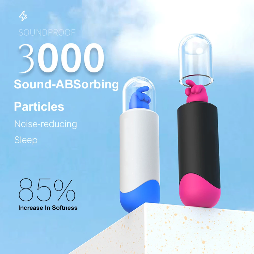 Soundproof Middle Finger Earplugs Sleep Anti-Noise Professional Mute Sleep Noise Reduction Sleep Aid Ear Protection Reusable